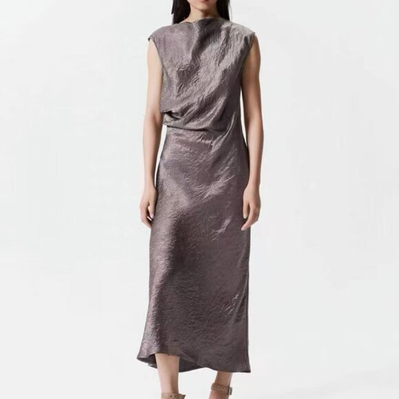 & Other Stories Dresses & Skirts - &Other Stories Satin Midi Dress